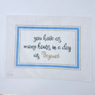You Have as Many... Canvas - KC Needlepoint