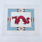 Fish Scale Red Dragon Canvas - KC Needlepoint