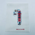Ski Candy Cane Canvas - KC Needlepoint