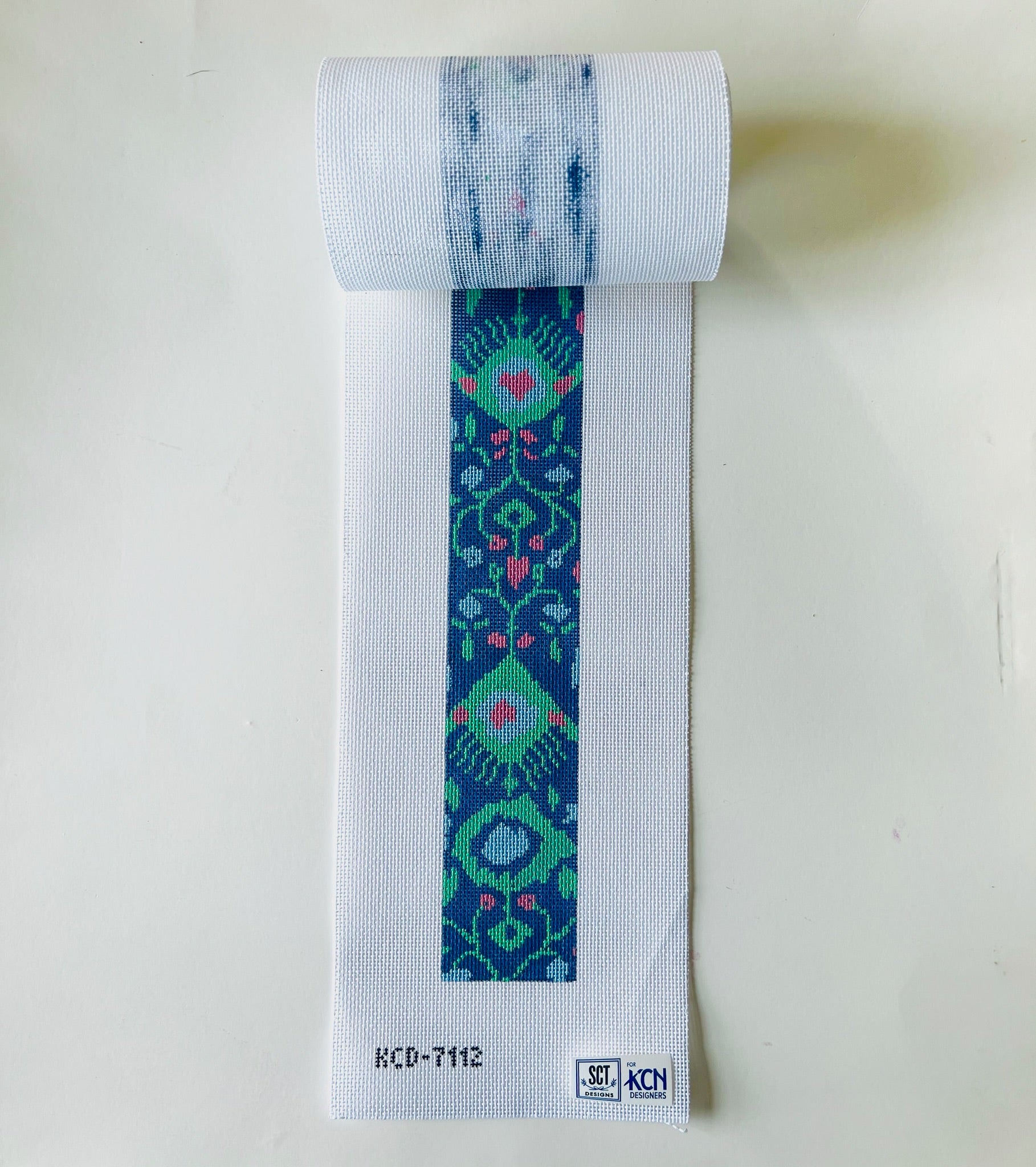 Ikat Purse Strap/Belt Canvas - KC Needlepoint