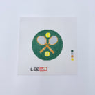 Tennis 3" Round Canvas - KC Needlepoint