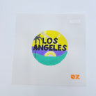 Los Angeles Retro Travel Round Canvas - KC Needlepoint