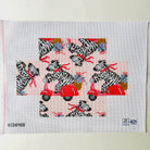 Vespa Zebra Brick Cover Canvas - KC Needlepoint