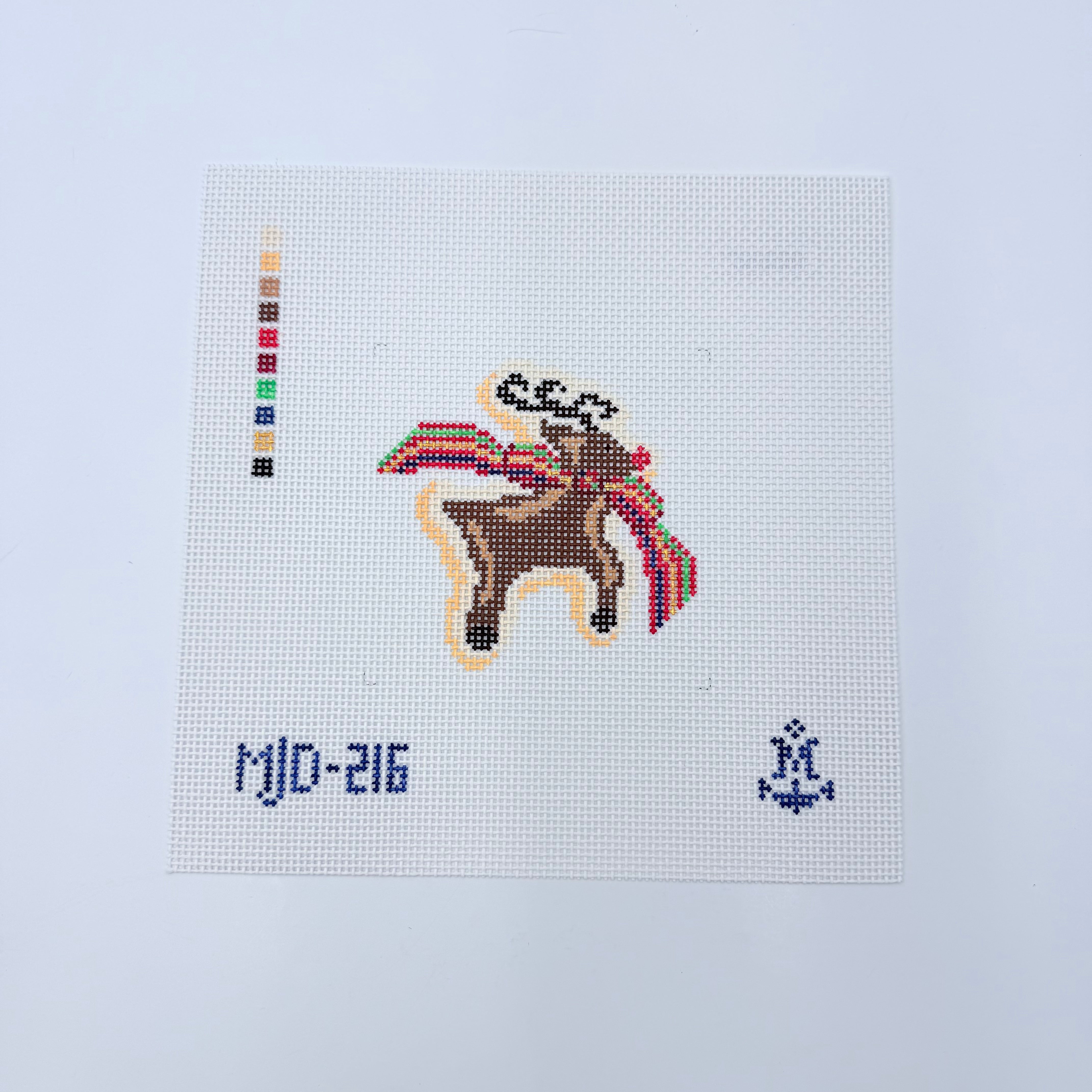Reindeer Cookie Canvas - KC Needlepoint