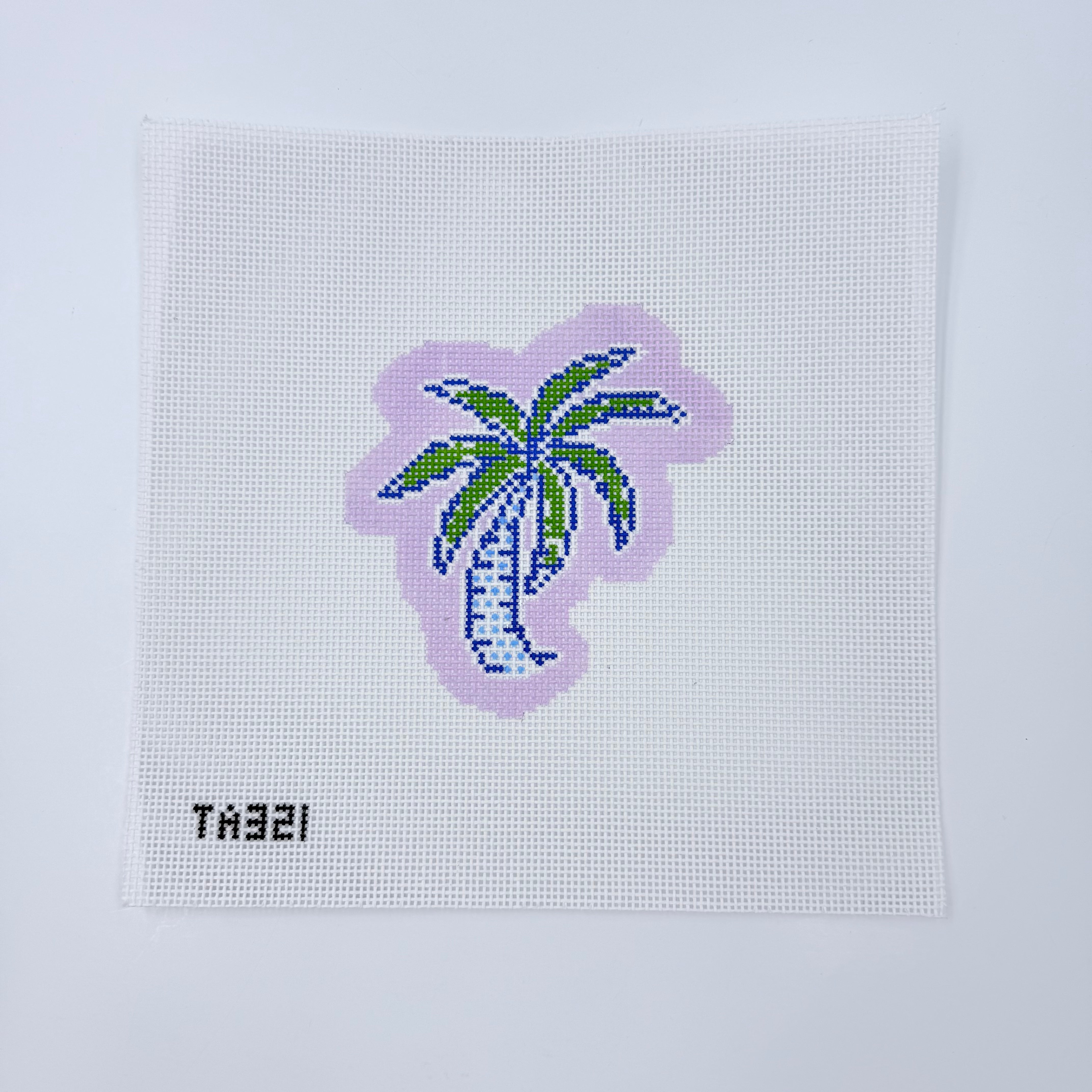 Palm Tree Ornament Canvas - KC Needlepoint
