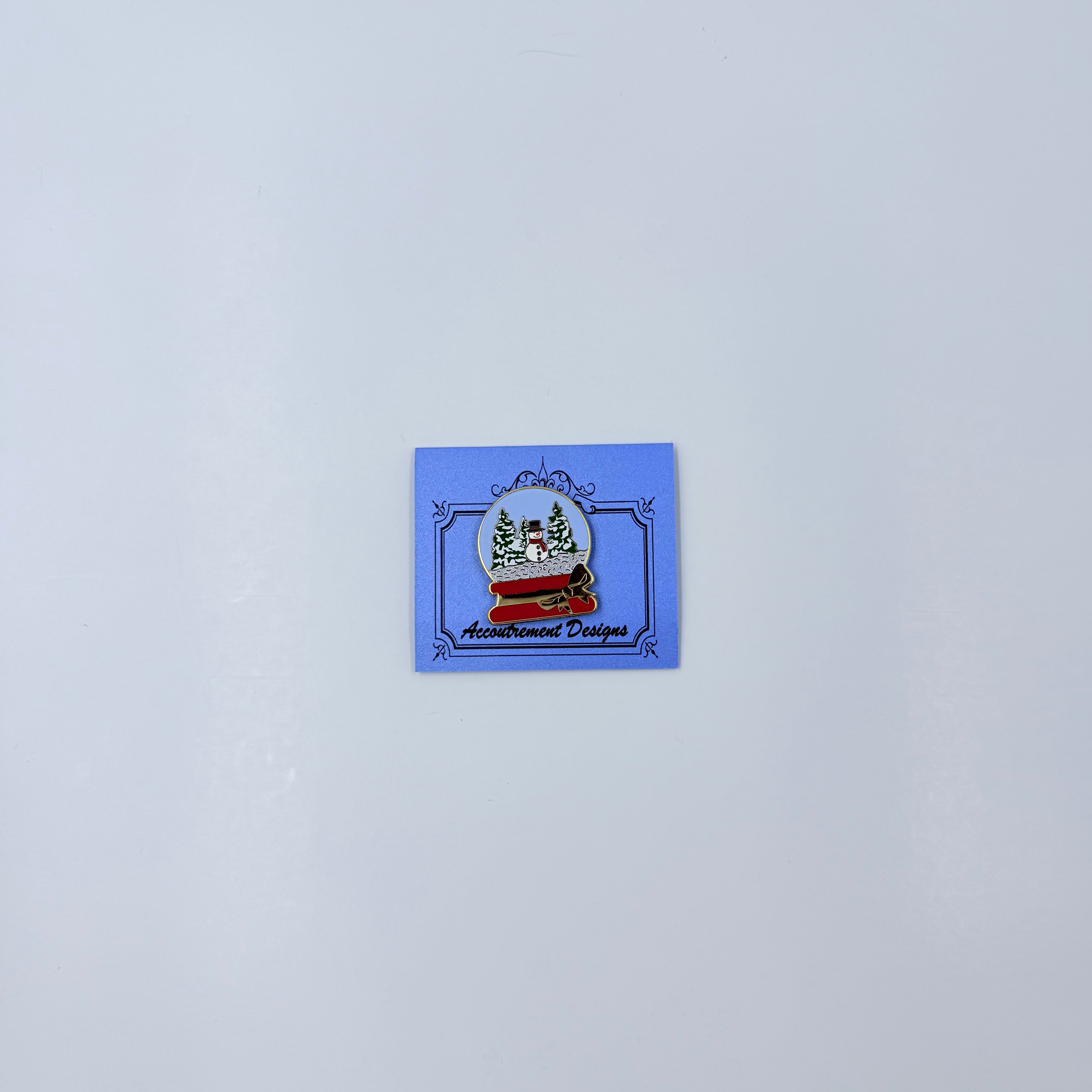 Snowman Snow Globe Needle Minder - KC Needlepoint