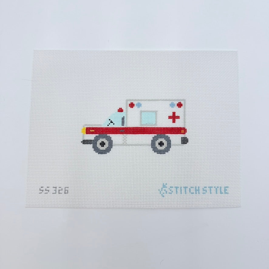 Ambulance Canvas - KC Needlepoint