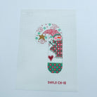 Snowman Candy Cane Canvas - KC Needlepoint