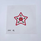 Poinsettia Star Canvas - KC Needlepoint