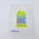 Oklahoma City Vintage Travel Tag Canvas - KC Needlepoint
