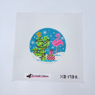 Flamingo Cactus Christmas Canvas - KC Needlepoint