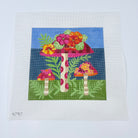 Floral Caps Mushrooms Canvas - KC Needlepoint