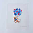 Bear with Blue Balloons Canvas - KC Needlepoint