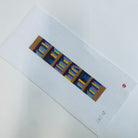 Bookish Key Fob Canvas - KC Needlepoint