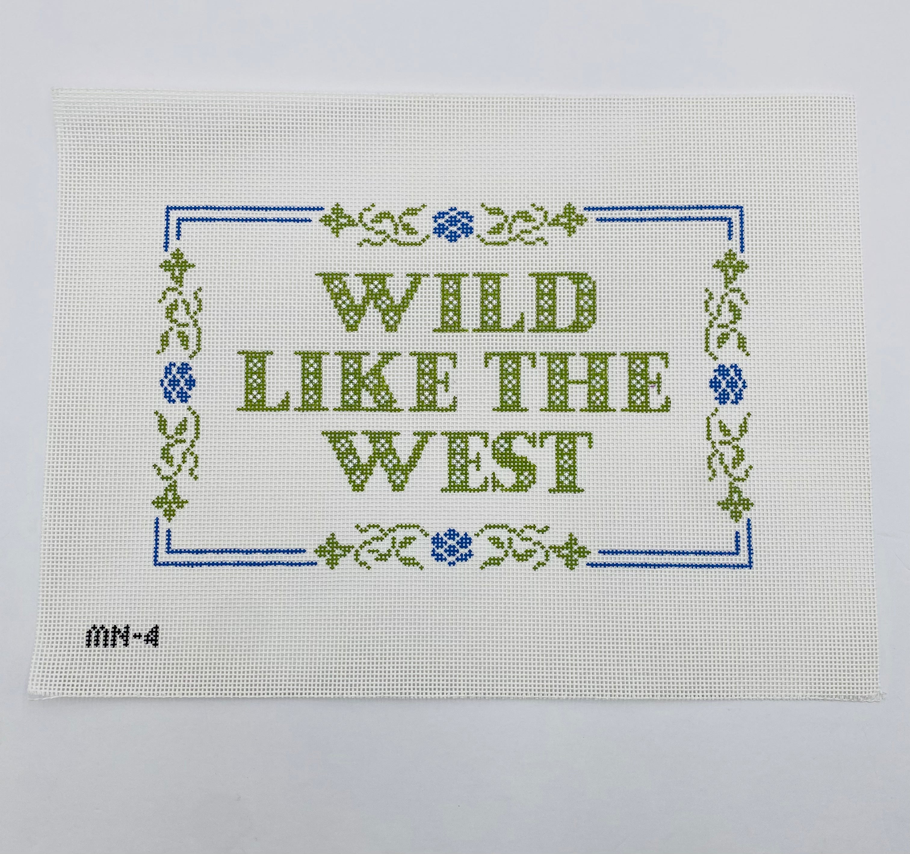 Wild Like the West Canvas - KC Needlepoint