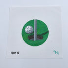 Santa's Hole in One Canvas - KC Needlepoint