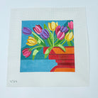 Tulips in Red Vase Canvas - KC Needlepoint
