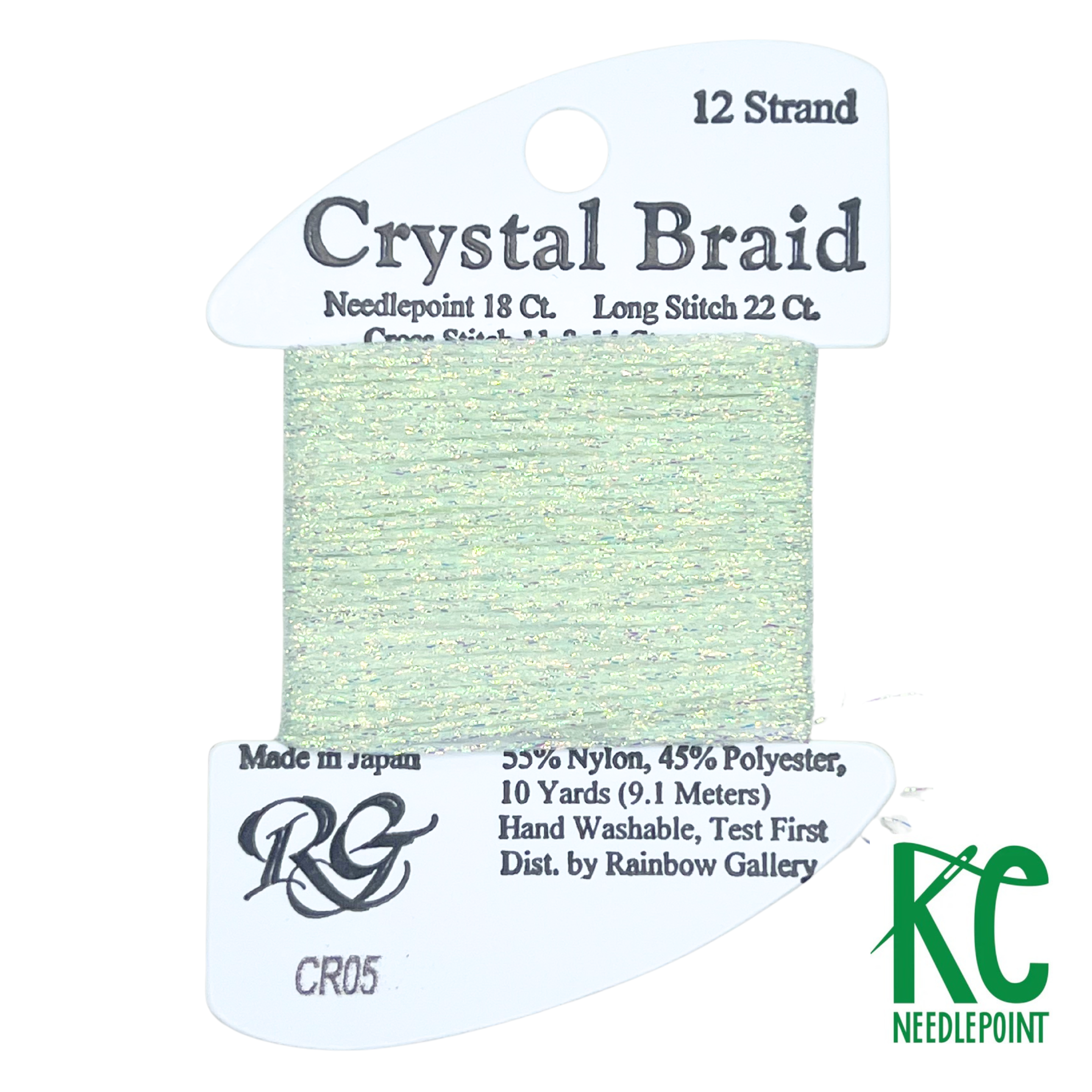 Crystal Braid CR05 Mint Green Pearl - KC Needlepoint