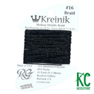Kreinik Card Size 16 005HL Black High Lustre - KC Needlepoint
