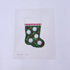 Golf Balls & Tees Mini Stocking Canvas - KC Needlepoint