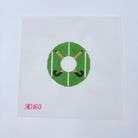 Field Hockey Round Canvas - KC Needlepoint