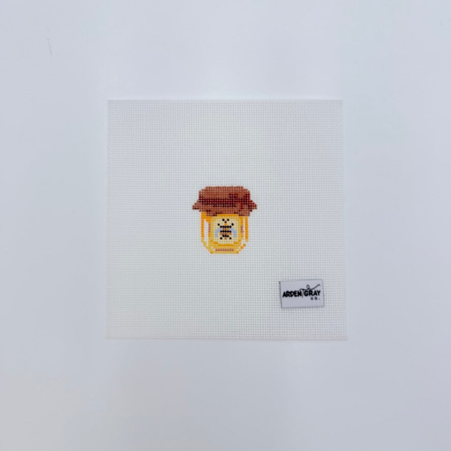 Honey Jar Mini Canvas - KC Needlepoint