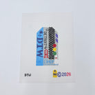 Detroit Vintage Travel Tag Canvas - KC Needlepoint
