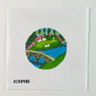 Amen Corner Round Canvas - KC Needlepoint