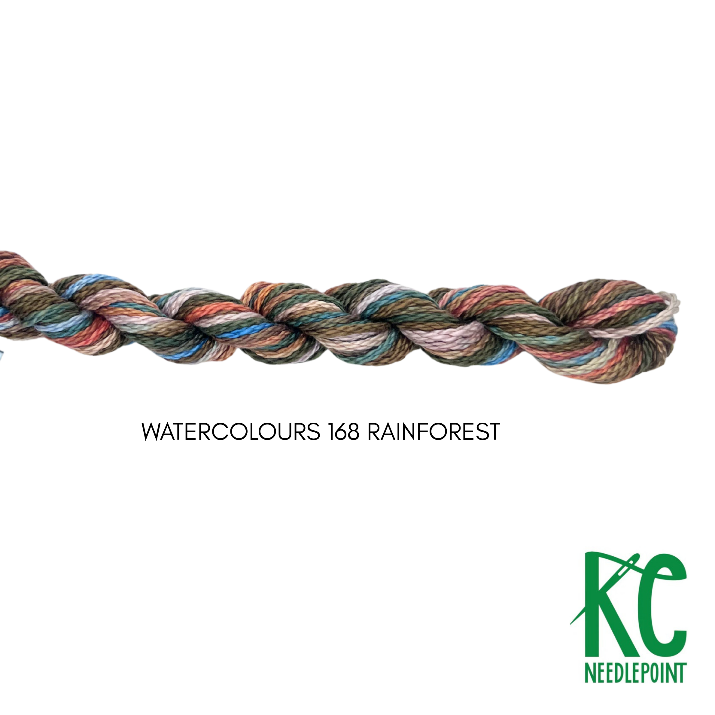Watercolours 168 Rainforest - KC Needlepoint
