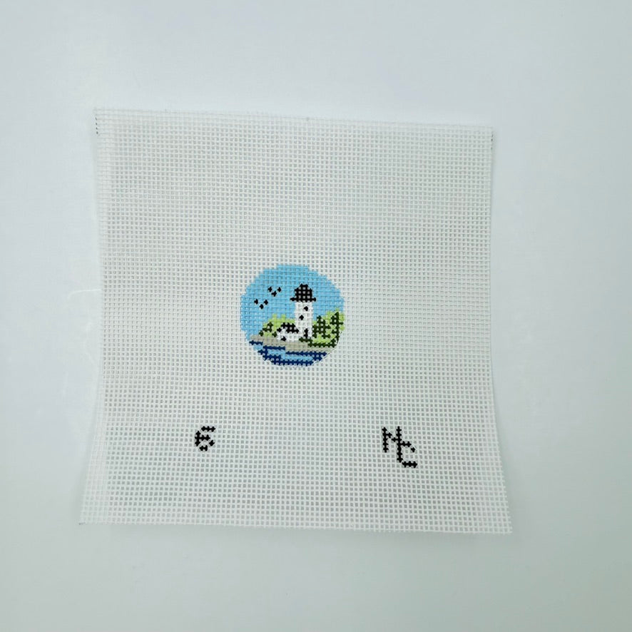 Lighthouse Key Fob Insert Canvas - KC Needlepoint