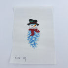 Pinecone Snowman Canvas - KC Needlepoint