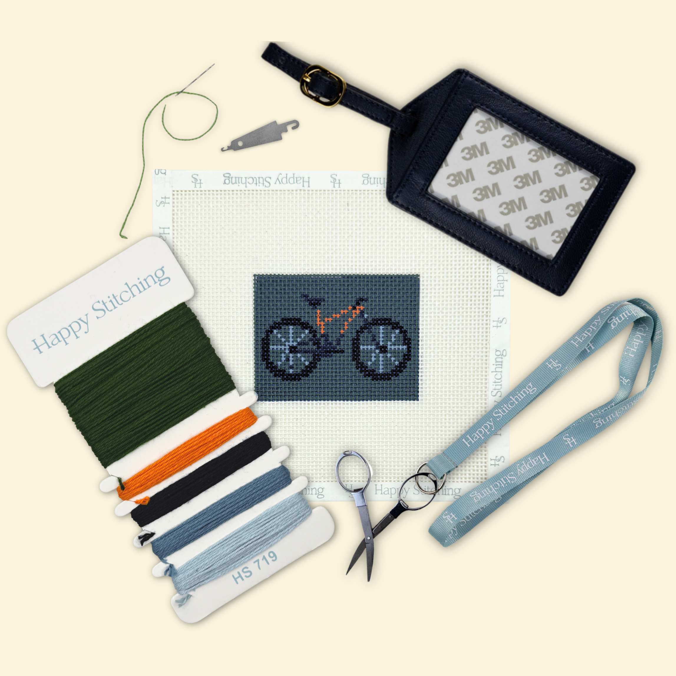 Trail Mix Bag/Luggage Tag Kit - KC Needlepoint