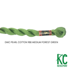 DMC 3 Pearl Cotton 988</br>Medium Forest Green - KC Needlepoint