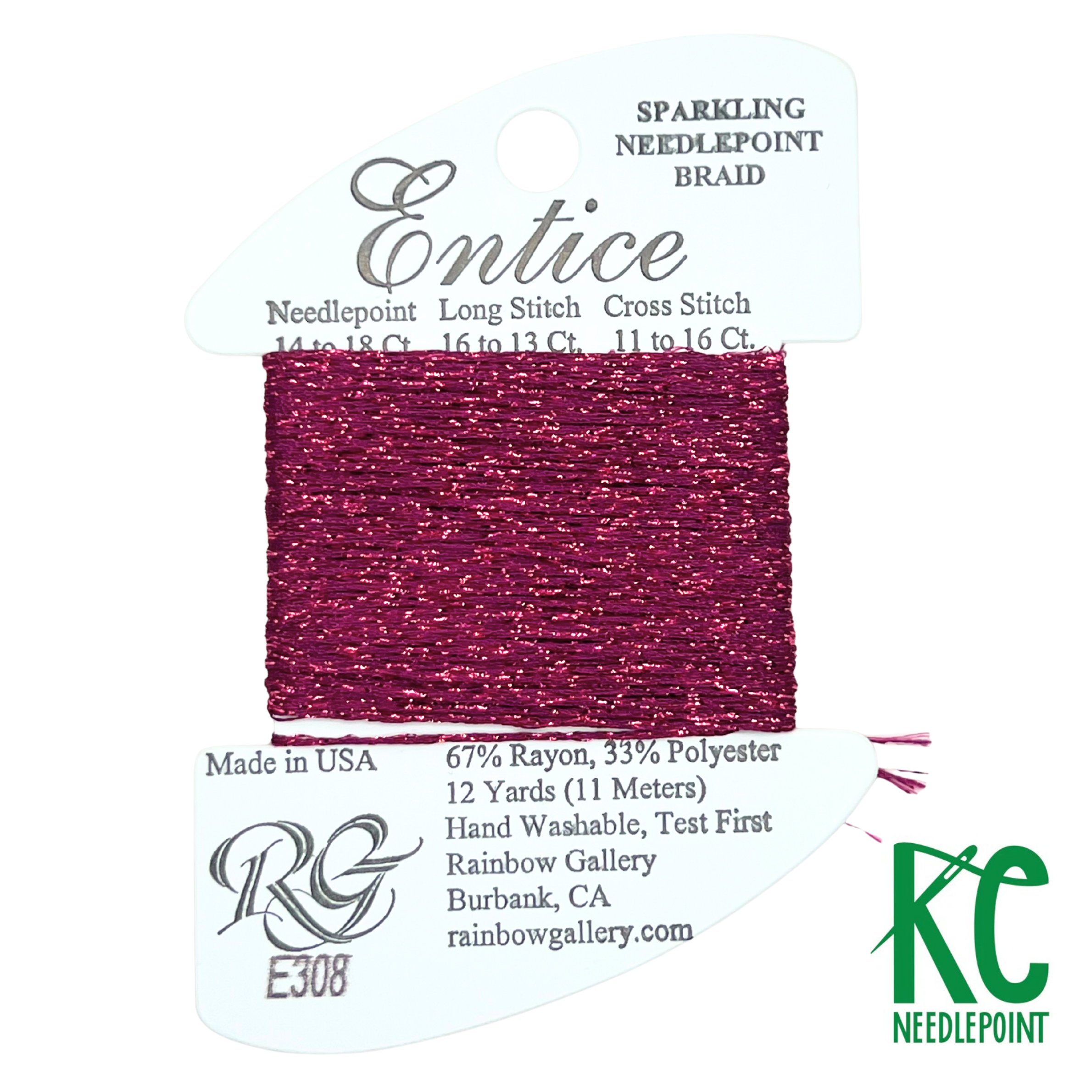 Entice E308 Cherry Pink - KC Needlepoint