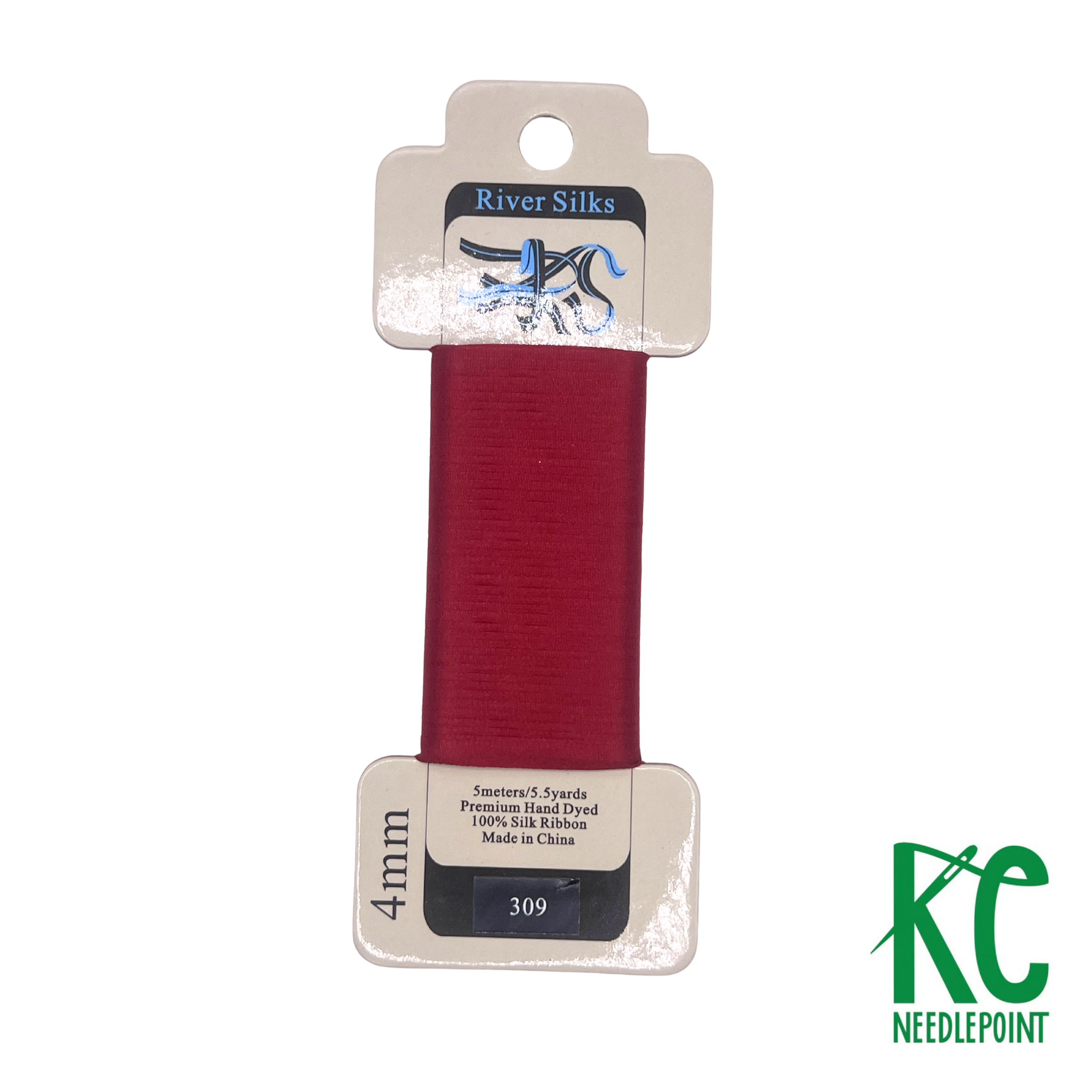 Silk Ribbon 4mm 309 Jester Red - KC Needlepoint