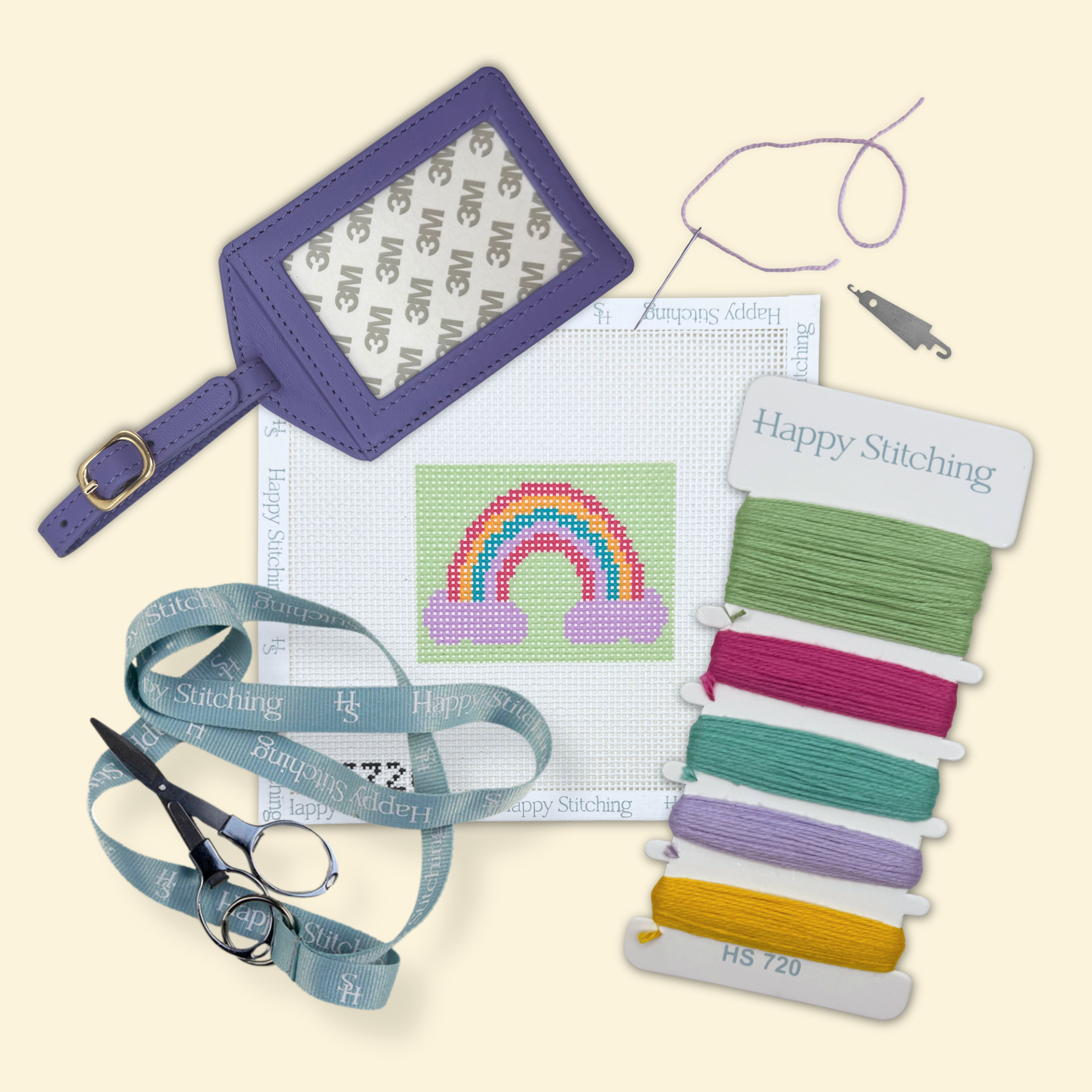 Cloud Hopping Bag/Luggage Tag Kit - KC Needlepoint