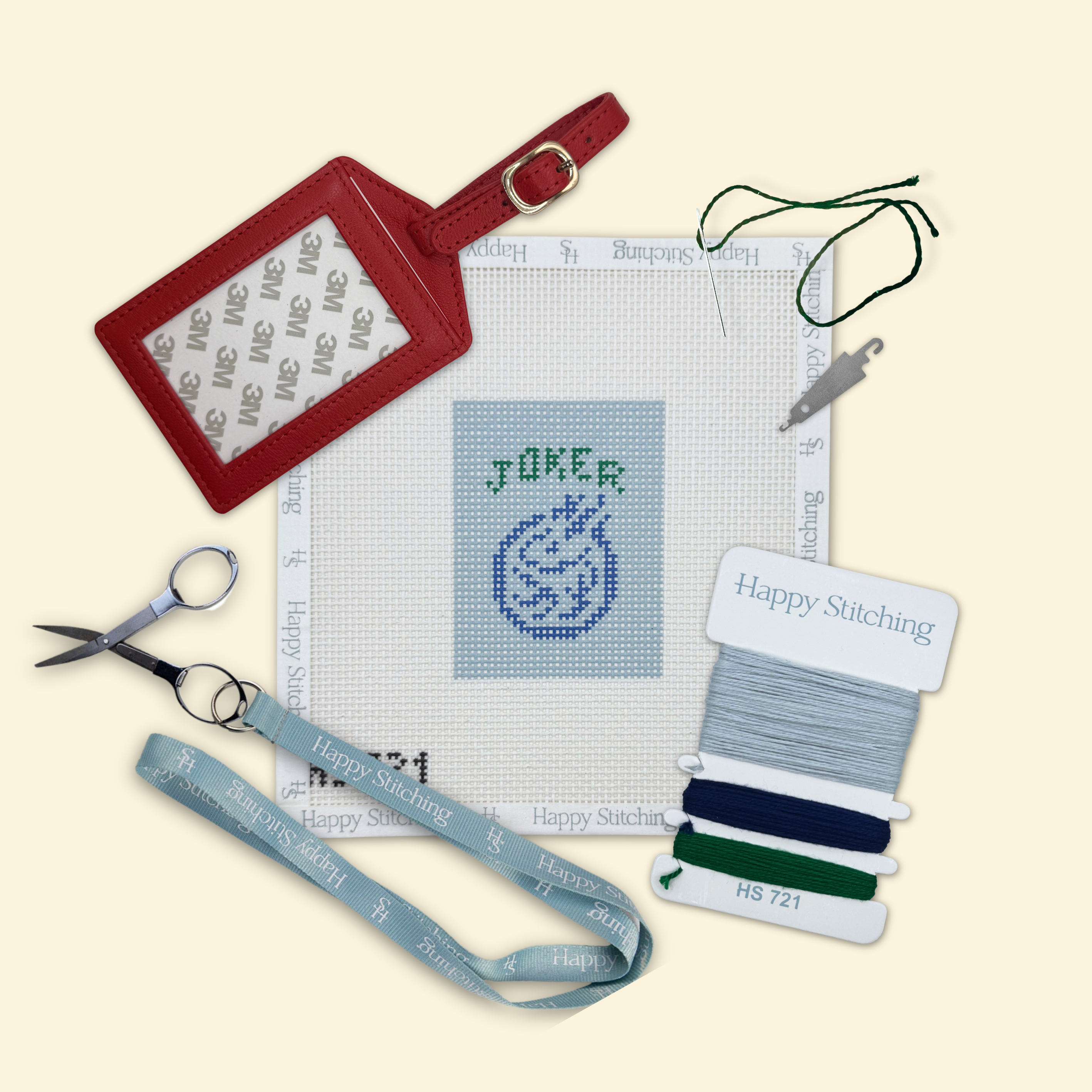 The Wild Tile Bag/Luggage Tag Kit - KC Needlepoint