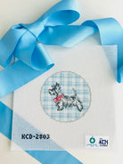 Scottie Dog Round Needlepoint Canvas - KC Needlepoint