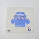 Blue Snowflake Pullover - KC Needlepoint