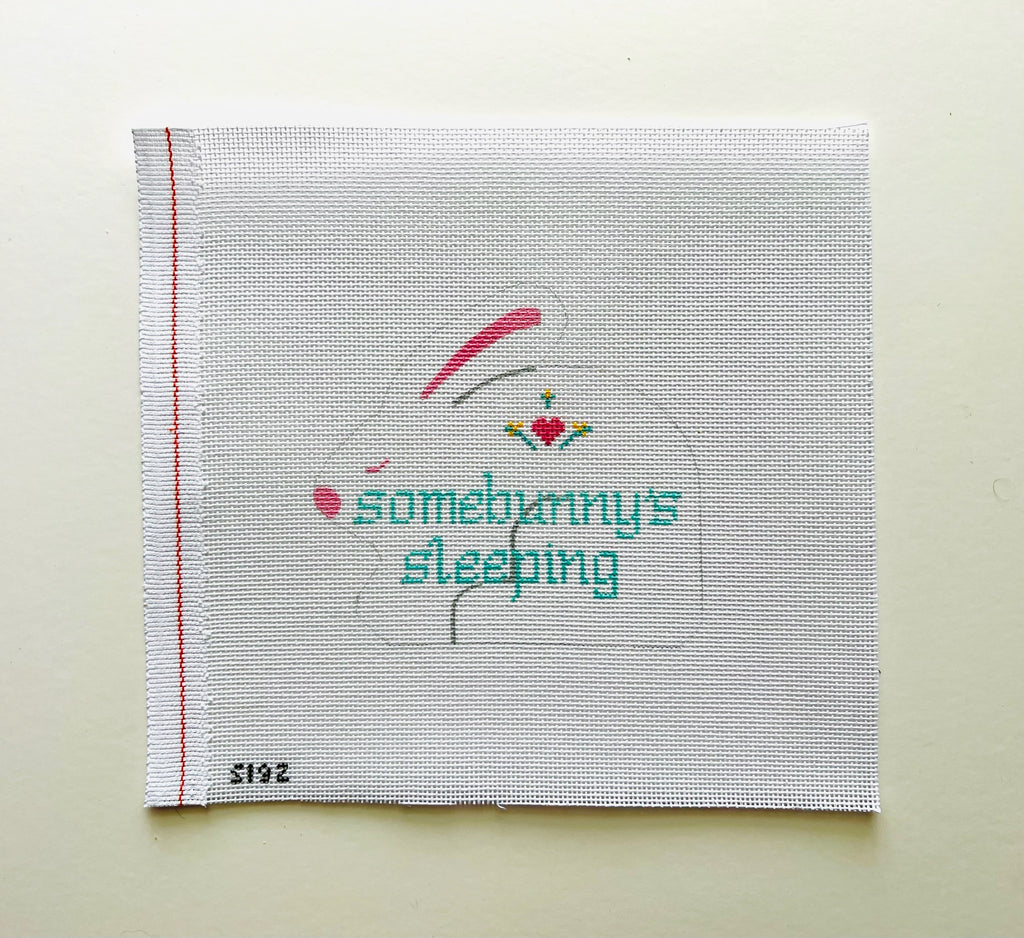 Somebunny's Sleeping Canvas - KC Needlepoint