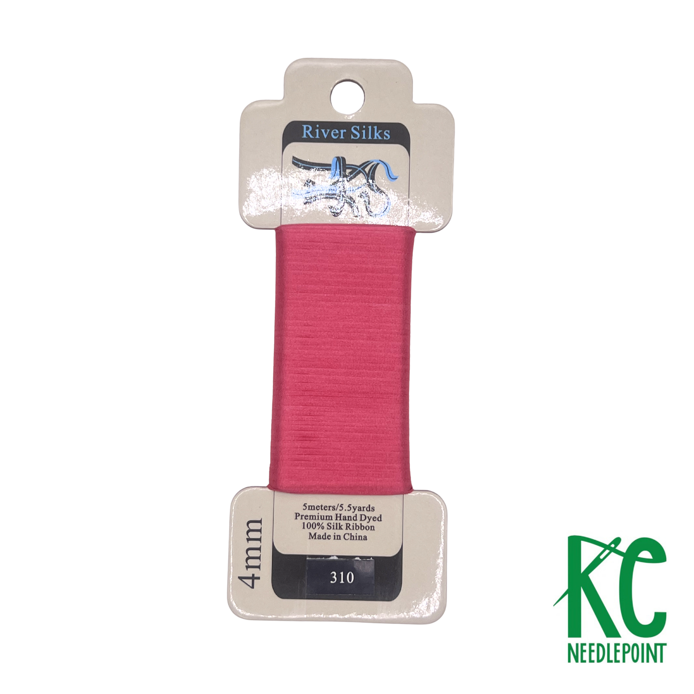 Silk Ribbon 4mm 310 Claret Red - KC Needlepoint