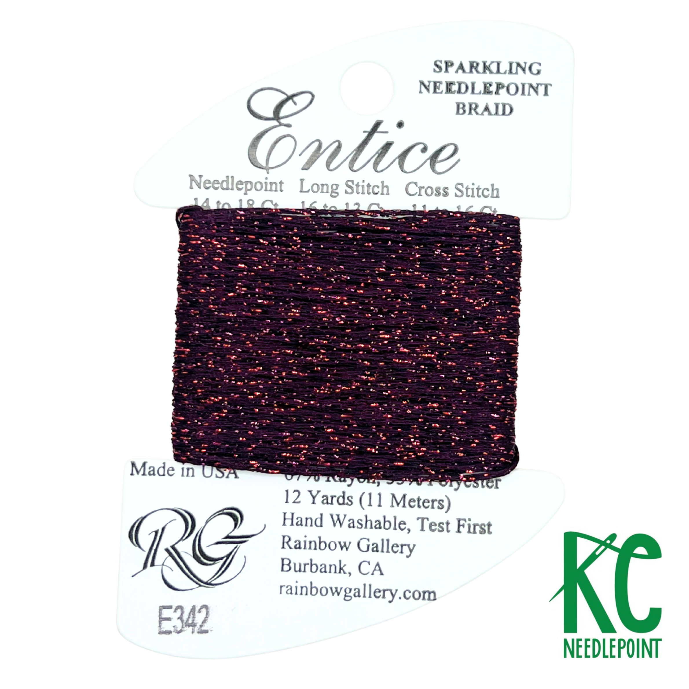 Entice E342 Red Wine - KC Needlepoint
