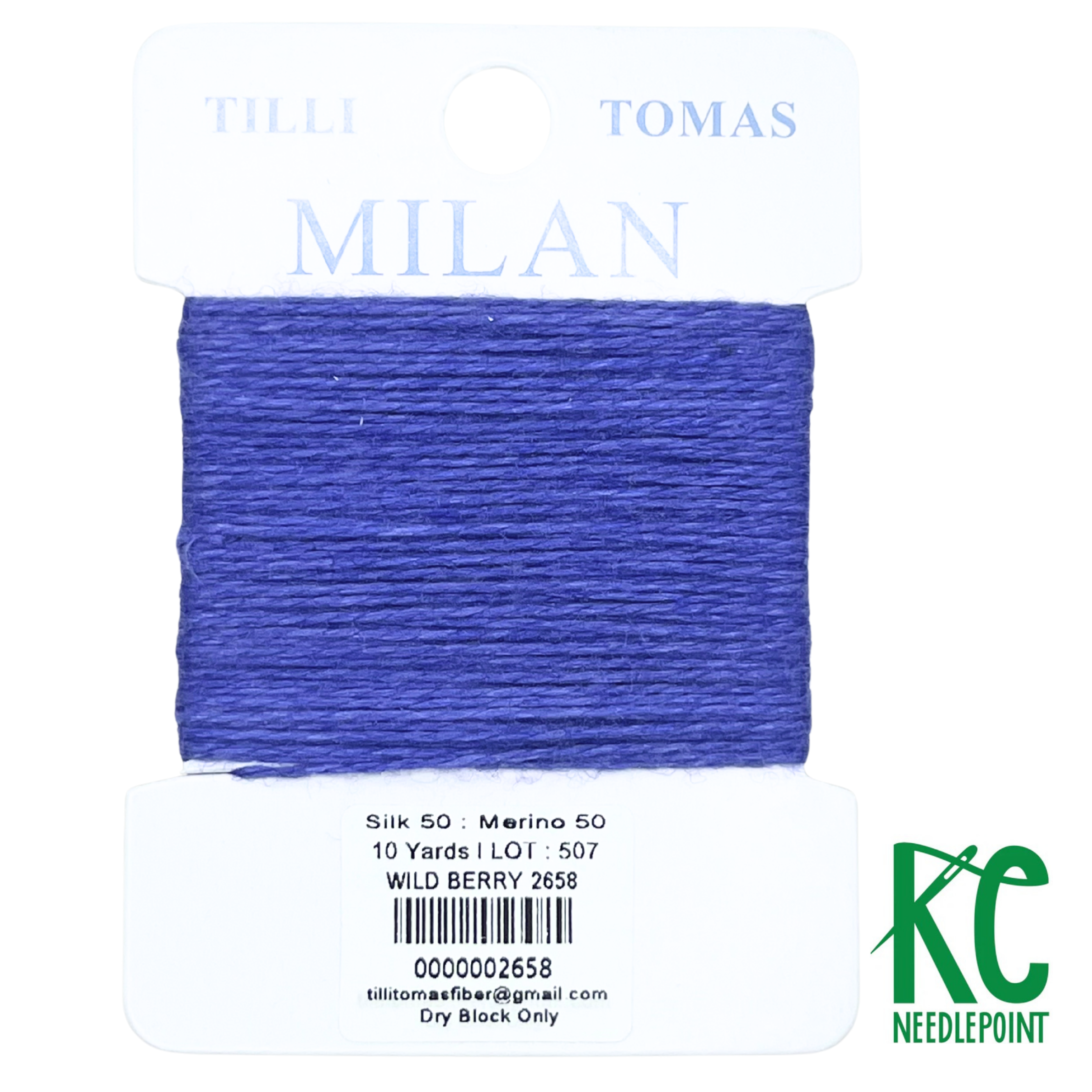 Milan Card 2658 Wild Berry - KC Needlepoint