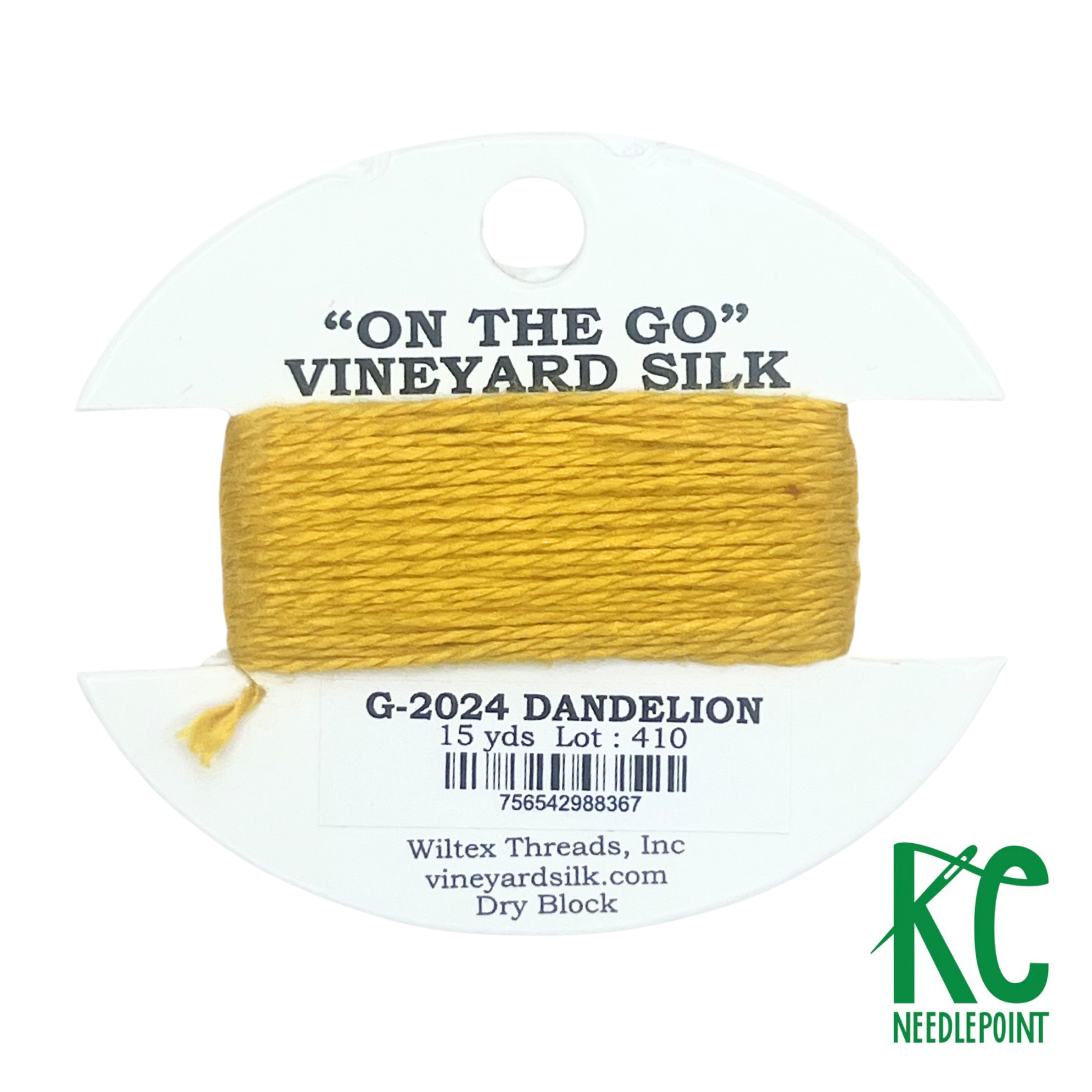 Vineyard Silk Card G2024 Dandelion - KC Needlepoint