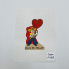 Rope My Heart Canvas - KC Needlepoint