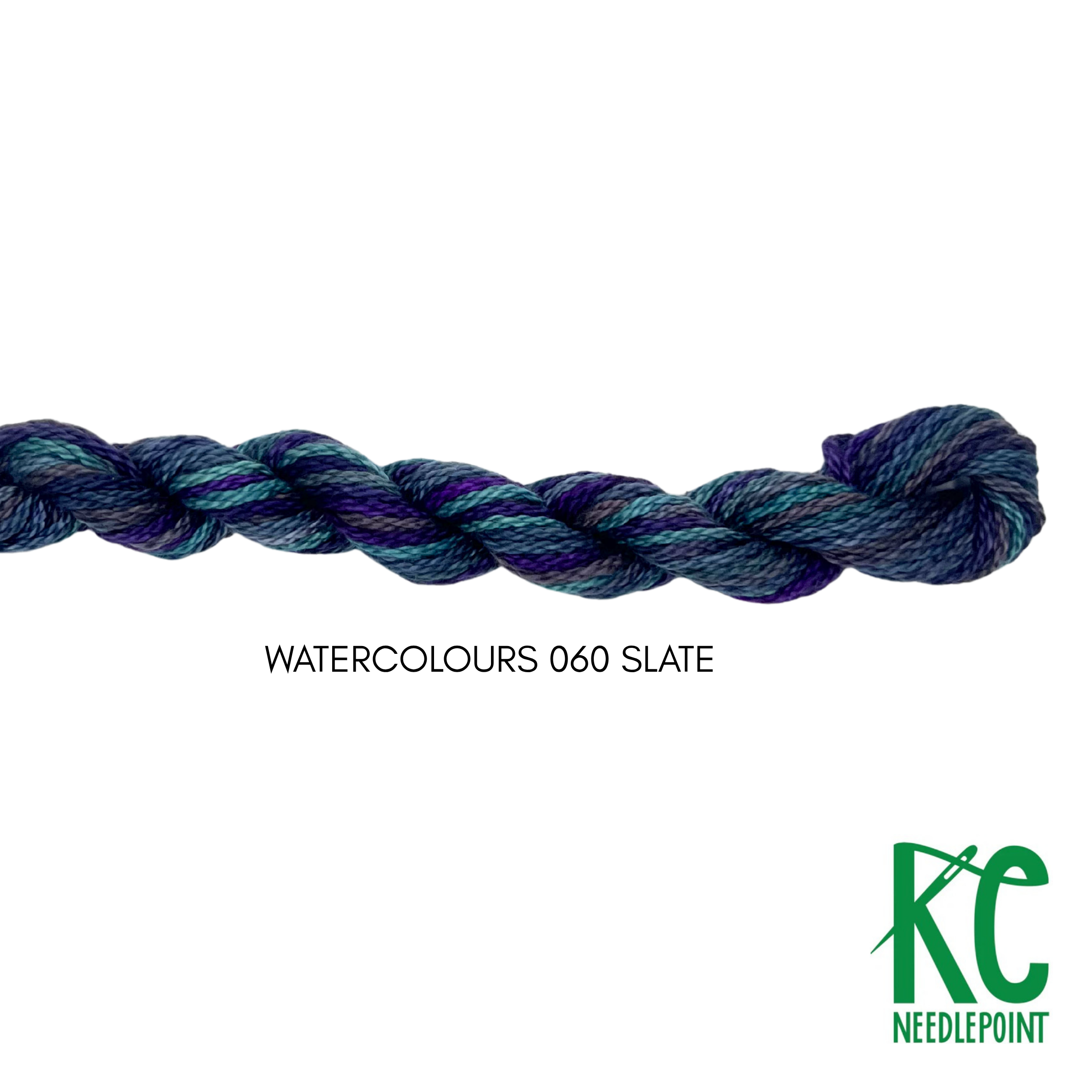 Watercolours 060 Slate - KC Needlepoint