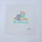 Elephant and Stars First Christmas Canvas - KC Needlepoint