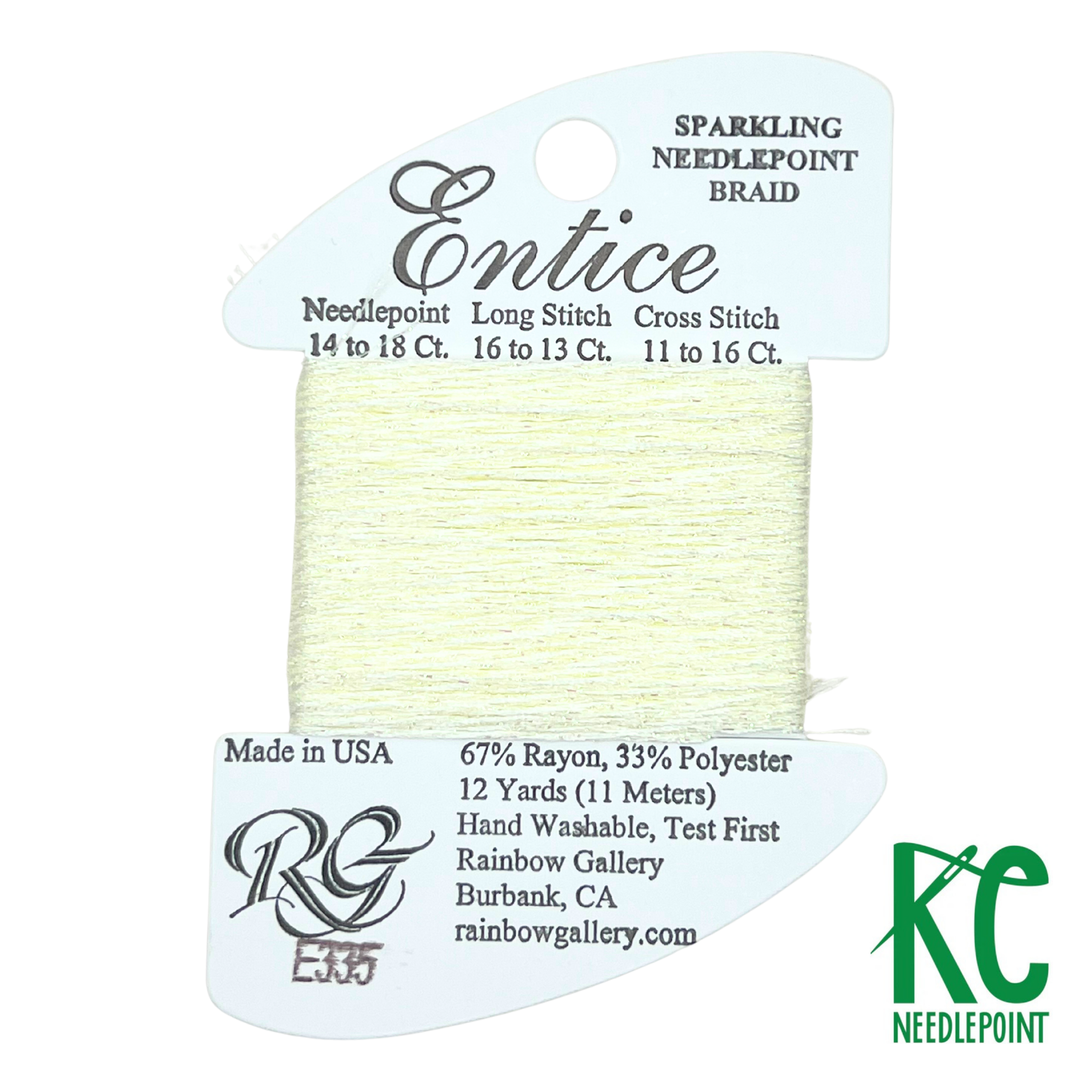 Entice E335 Yellow Iris - KC Needlepoint