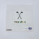 Nice Shot Square Canvas - KC Needlepoint