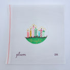 Bright Round Canvas - KC Needlepoint